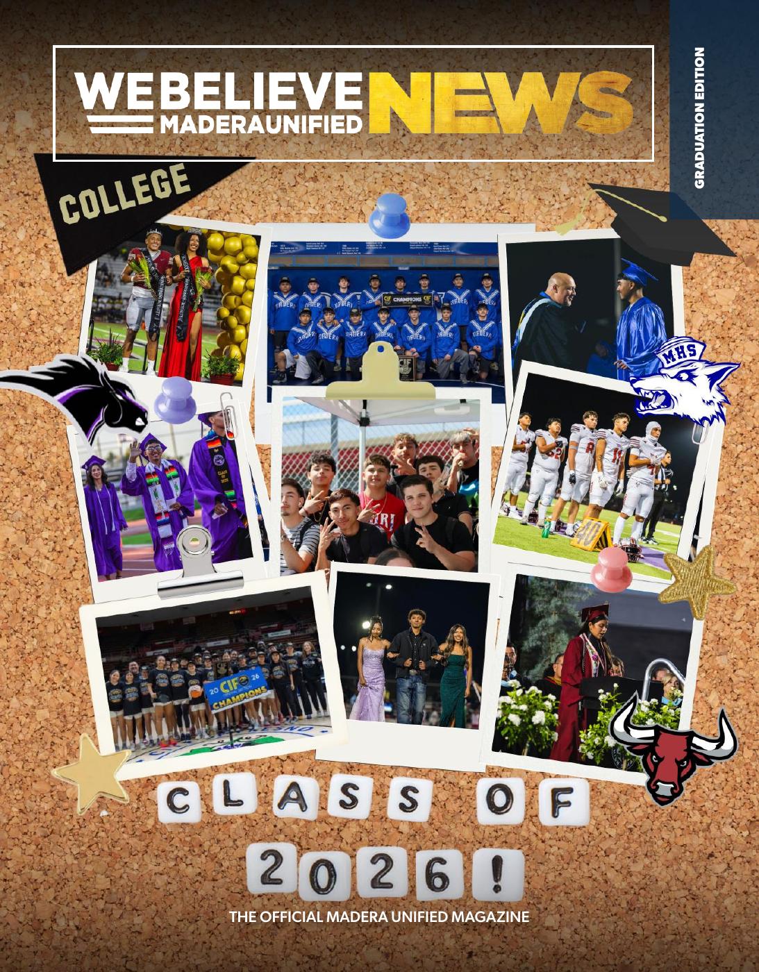 Cover of We Believe News, Grad Edition 2026 edition
