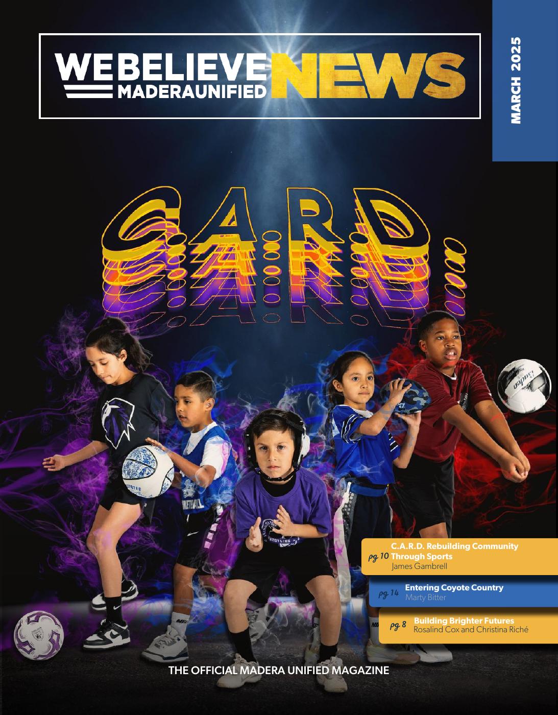 Cover of We Believe News, Spring 2025 edition